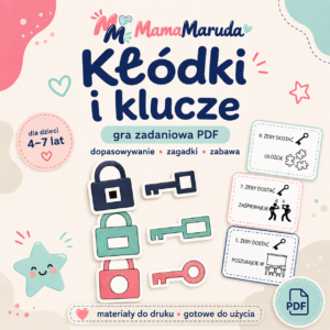 Kłódki i klucze – gra edukacyjna i zabawa typu escape room | PDF do druku